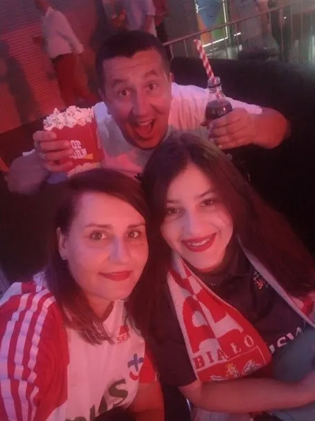 Oliwka na meczu: biało-czerwoni