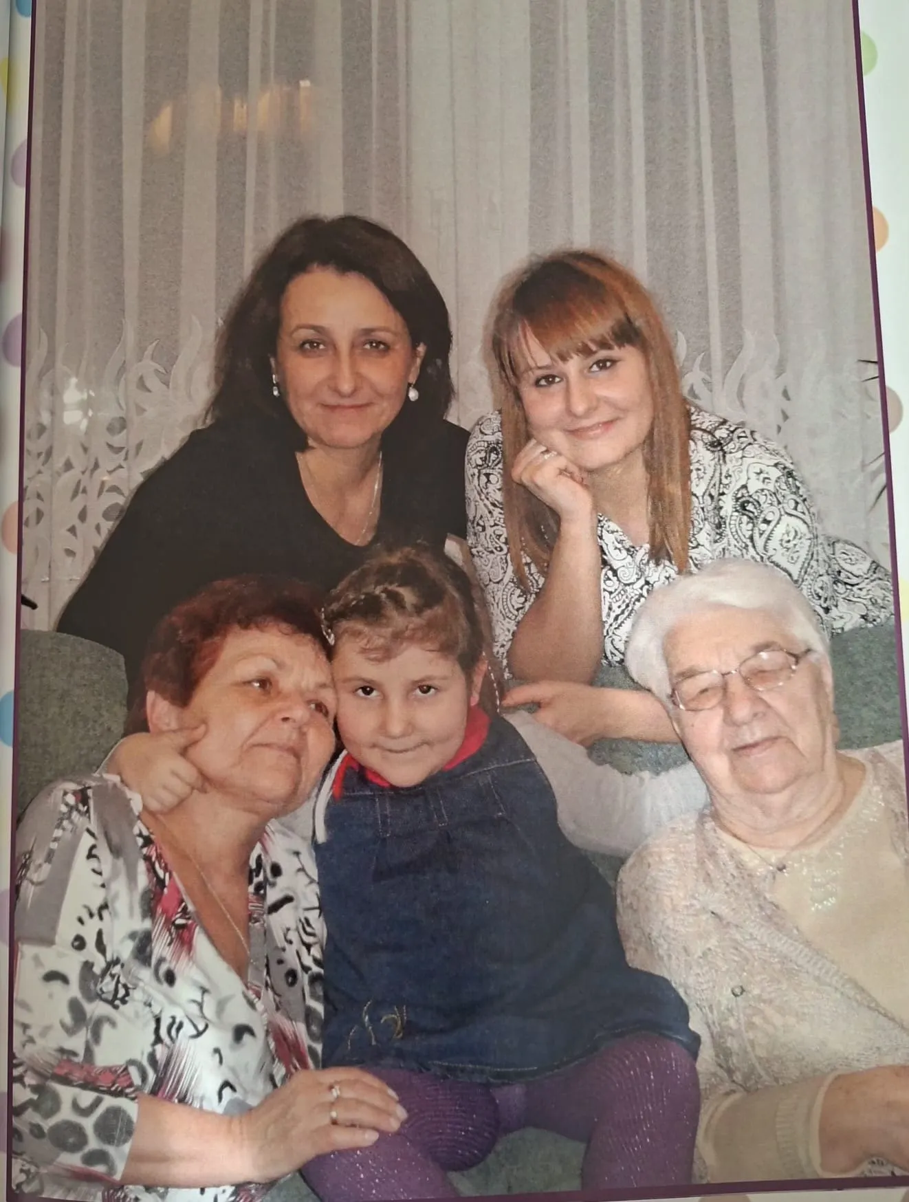 Pięć pokoleń: Oliwka z mamą, babcią, prababcią i praprababcią